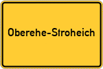 Place name sign Oberehe-Stroheich