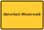 Place name sign Obererbach (Westerwald)