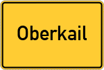 Place name sign Oberkail