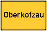 Place name sign Oberkotzau