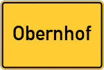 Place name sign Obernhof, Lahn