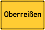 Place name sign Oberreißen