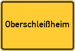 Place name sign Oberschleißheim