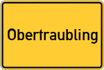 Place name sign Obertraubling