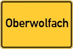 Place name sign Oberwolfach