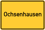 Place name sign Ochsenhausen