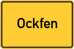 Place name sign Ockfen