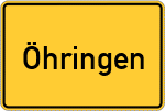 Place name sign Öhringen