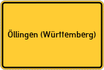 Place name sign Öllingen (Württemberg)