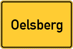 Place name sign Oelsberg
