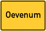 Place name sign Oevenum