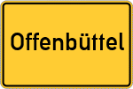 Place name sign Offenbüttel