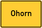 Place name sign Ohorn