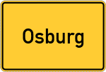 Place name sign Osburg