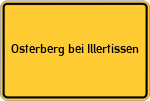Place name sign Osterberg bei Illertissen