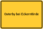 Place name sign Osterby bei Eckernförde