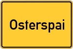 Place name sign Osterspai