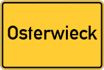 Place name sign Osterwieck