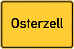 Place name sign Osterzell