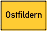 Place name sign Ostfildern