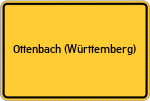 Place name sign Ottenbach (Württemberg)