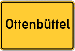 Place name sign Ottenbüttel