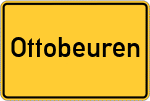 Place name sign Ottobeuren