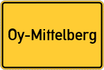Place name sign Oy-Mittelberg