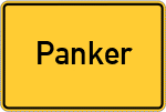 Place name sign Panker