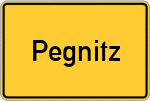 Place name sign Pegnitz