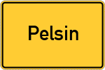 Place name sign Pelsin