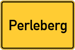 Place name sign Perleberg