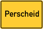 Place name sign Perscheid