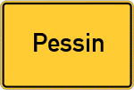 Place name sign Pessin