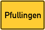 Place name sign Pfullingen