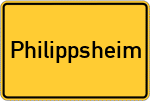 Place name sign Philippsheim
