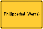 Place name sign Philippsthal (Werra)