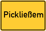 Place name sign Pickließem