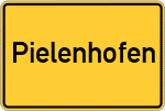 Place name sign Pielenhofen