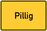 Place name sign Pillig