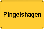 Place name sign Pingelshagen