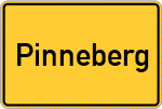 Place name sign Pinneberg