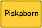 Place name sign Piskaborn