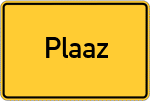 Place name sign Plaaz