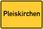 Place name sign Pleiskirchen