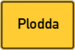Place name sign Plodda