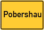 Place name sign Pobershau