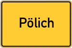 Place name sign Pölich