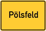 Place name sign Pölsfeld