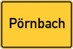 Place name sign Pörnbach